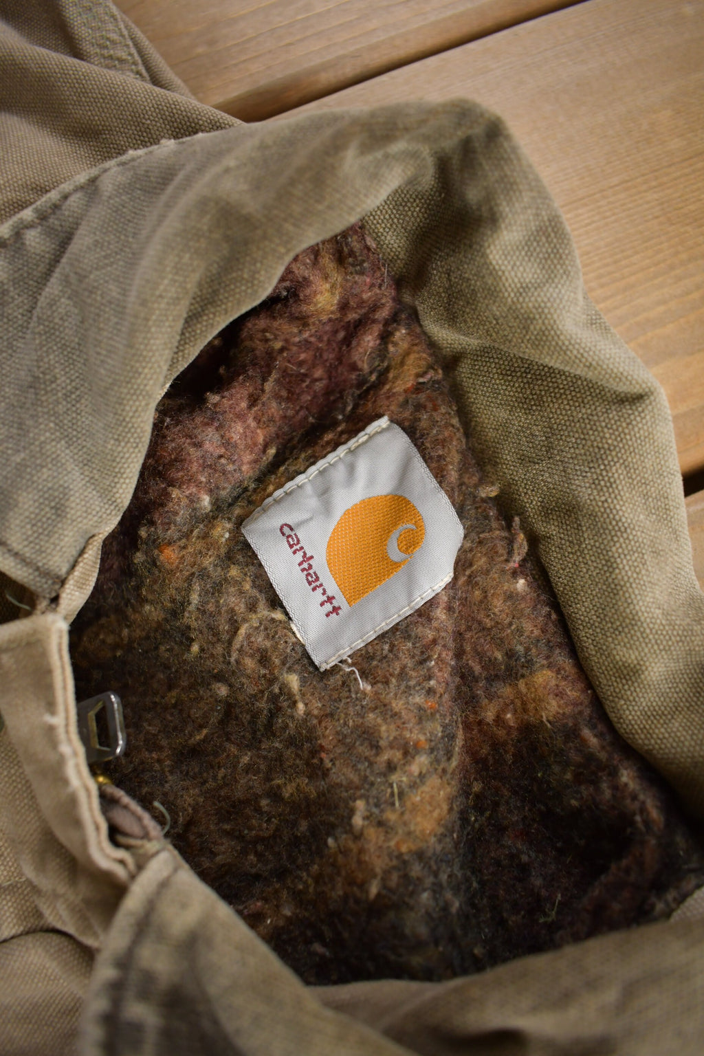 Vintage 1990s Carhartt Beige Ranch Coat