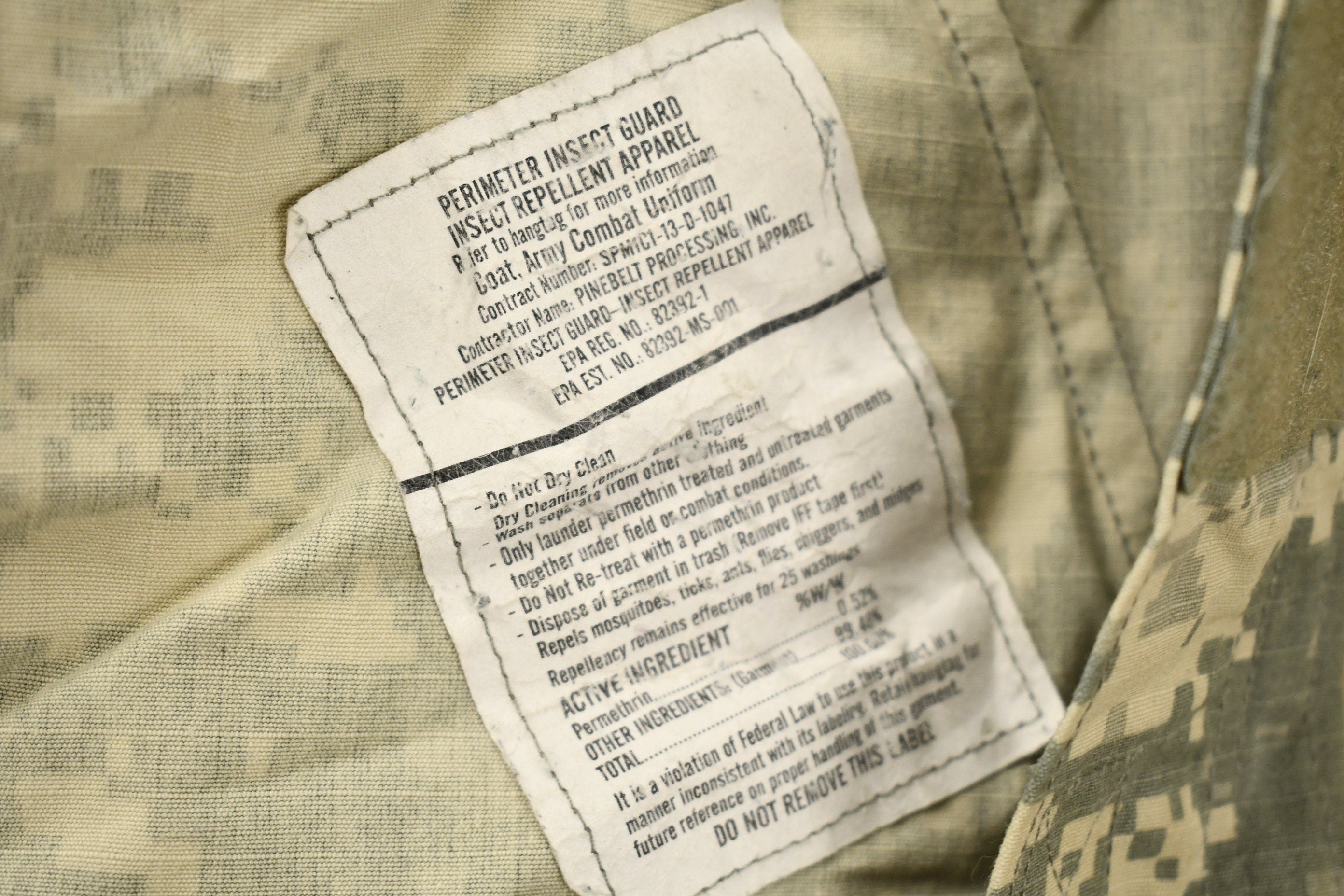 Vintage Military Army Combat Uniform Coat