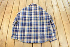 Vintage 1990s Sears Wearmaster Button Up Flannel Shirt Men's Medium