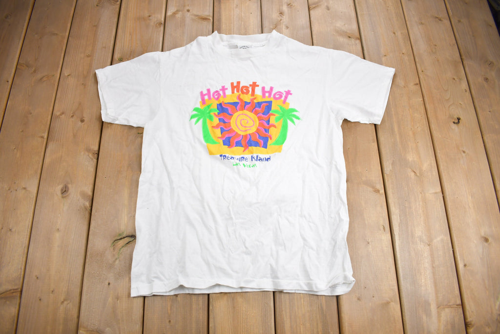 Vintage 1990s Treasure Island Las Vegas Souvenir T Shirt  Streetwear  Made In USA  Vacation Tee  Travel T Shirt