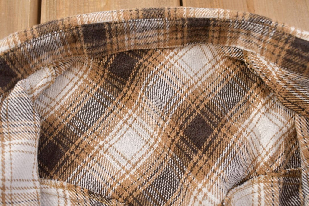 Vintage 1990s Plaid Flannel Button Up Shirt