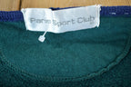 Vintage 1990s Paris Sport Club Plaid Letter Crewneck Sweatshirt