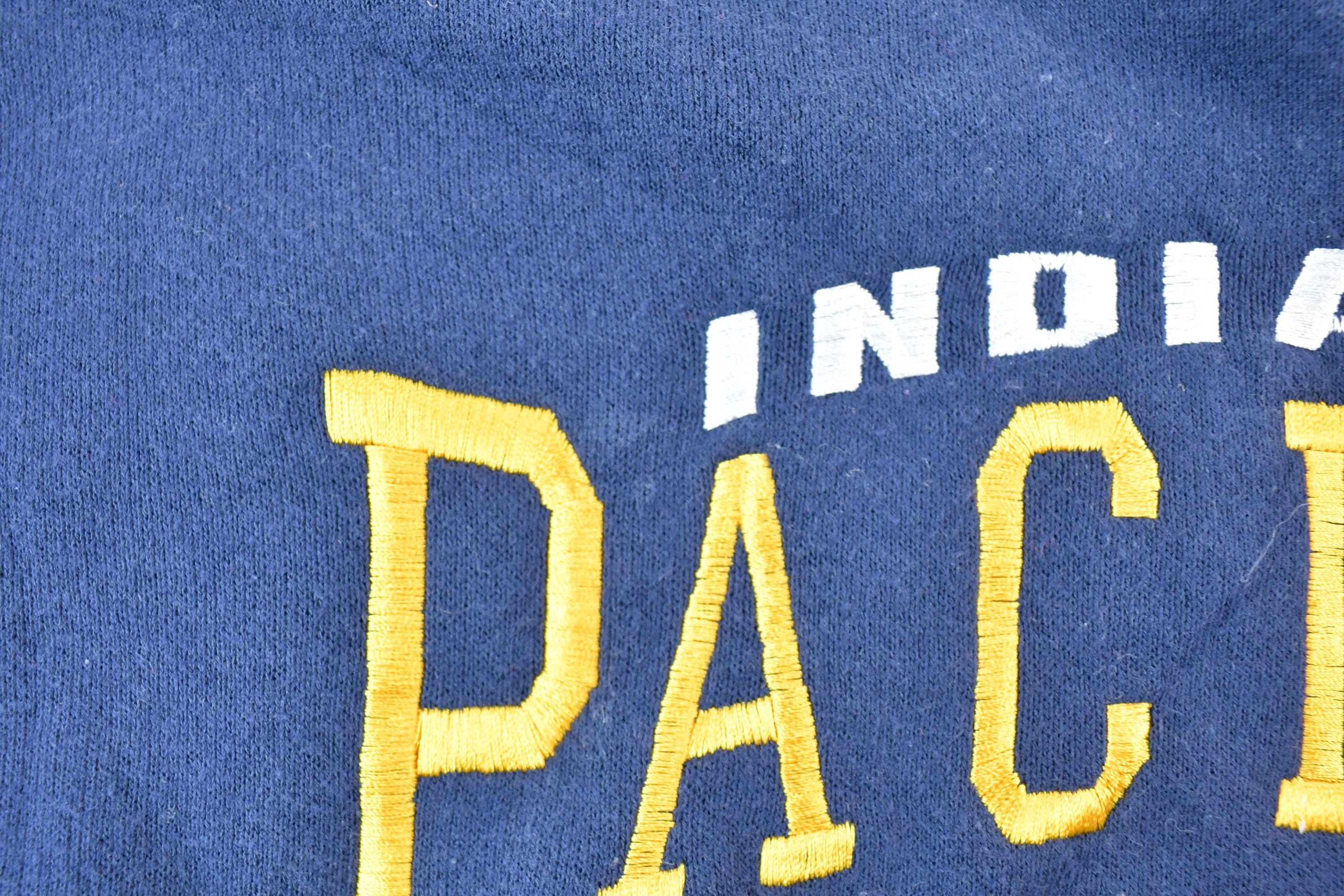 Vintage 1990s Indiana Pacers Nutmeg Mills NBA Crewneck Sweatshirt