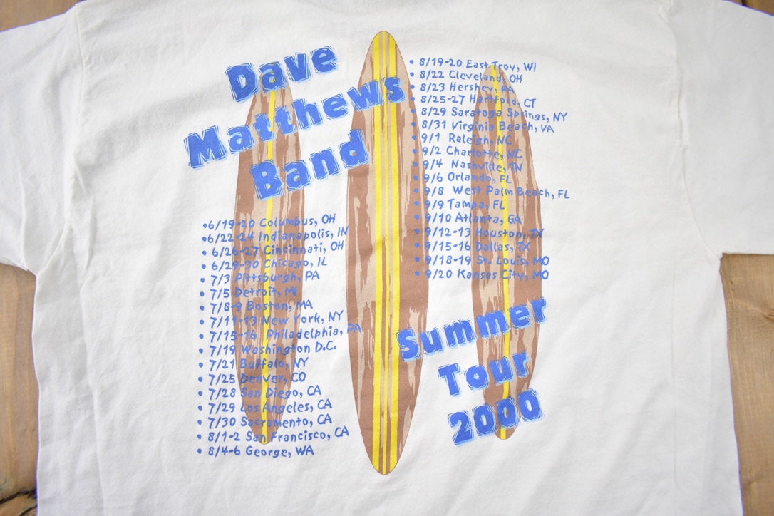 Vintage 2000 Dave Matthews Summer Tour Band T-shirt