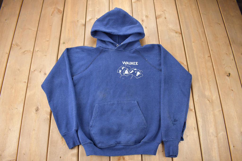 Vintage 1980s Waukee Iowa Raglan Hoodie