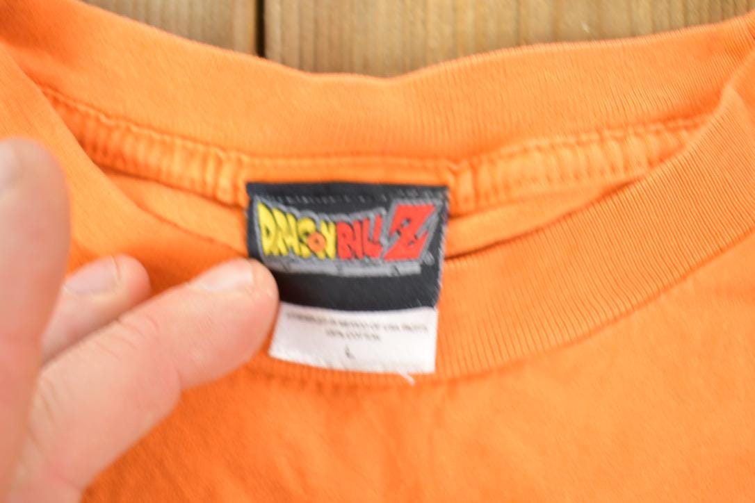 Vintage 1990s Youth Dragon Ball Z Souvenir Single Stitch Graphic Print Long Sleeve T-Shirt