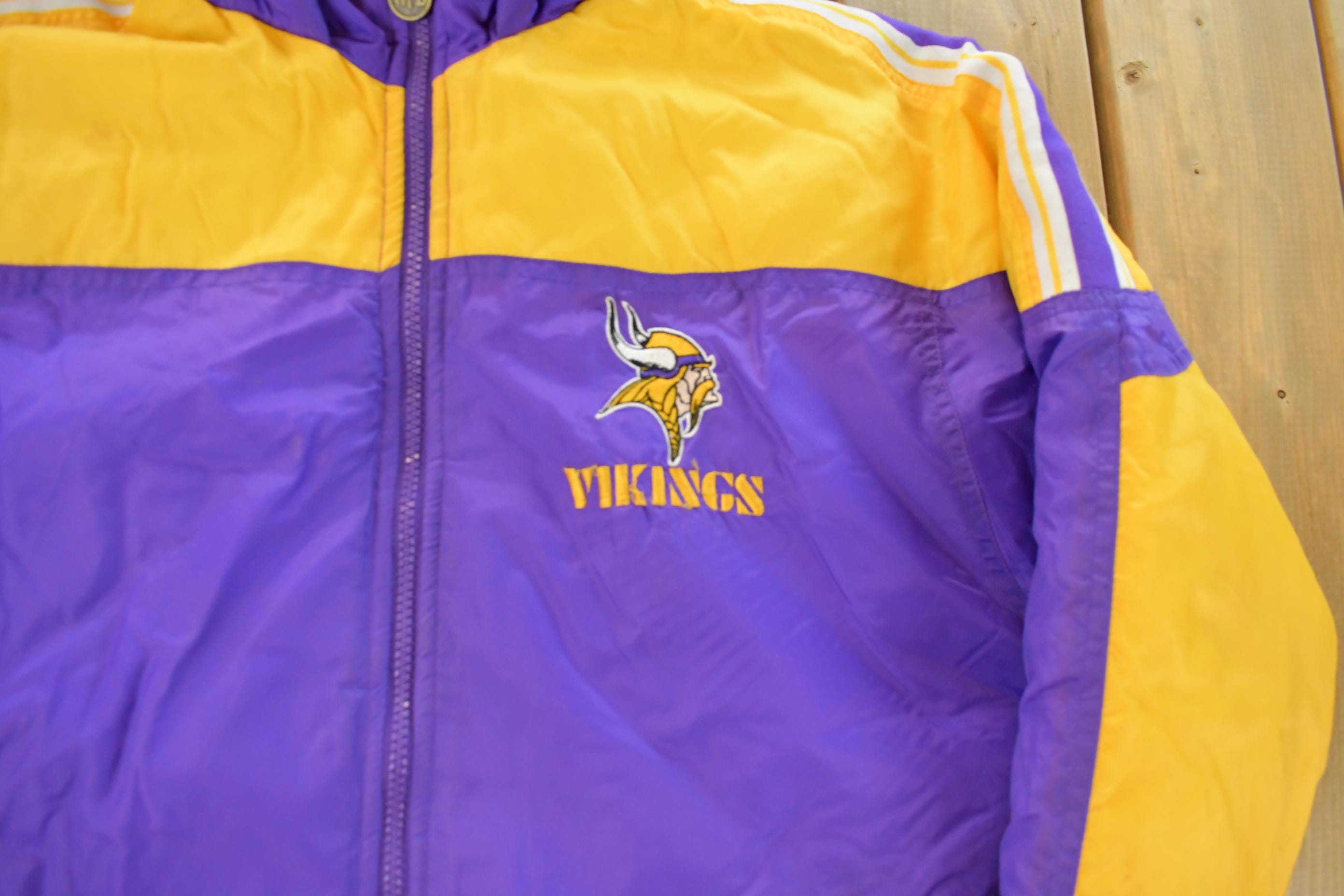 Vintage 1990s Minnesota Vikings NFL Football Jacket Youth Large