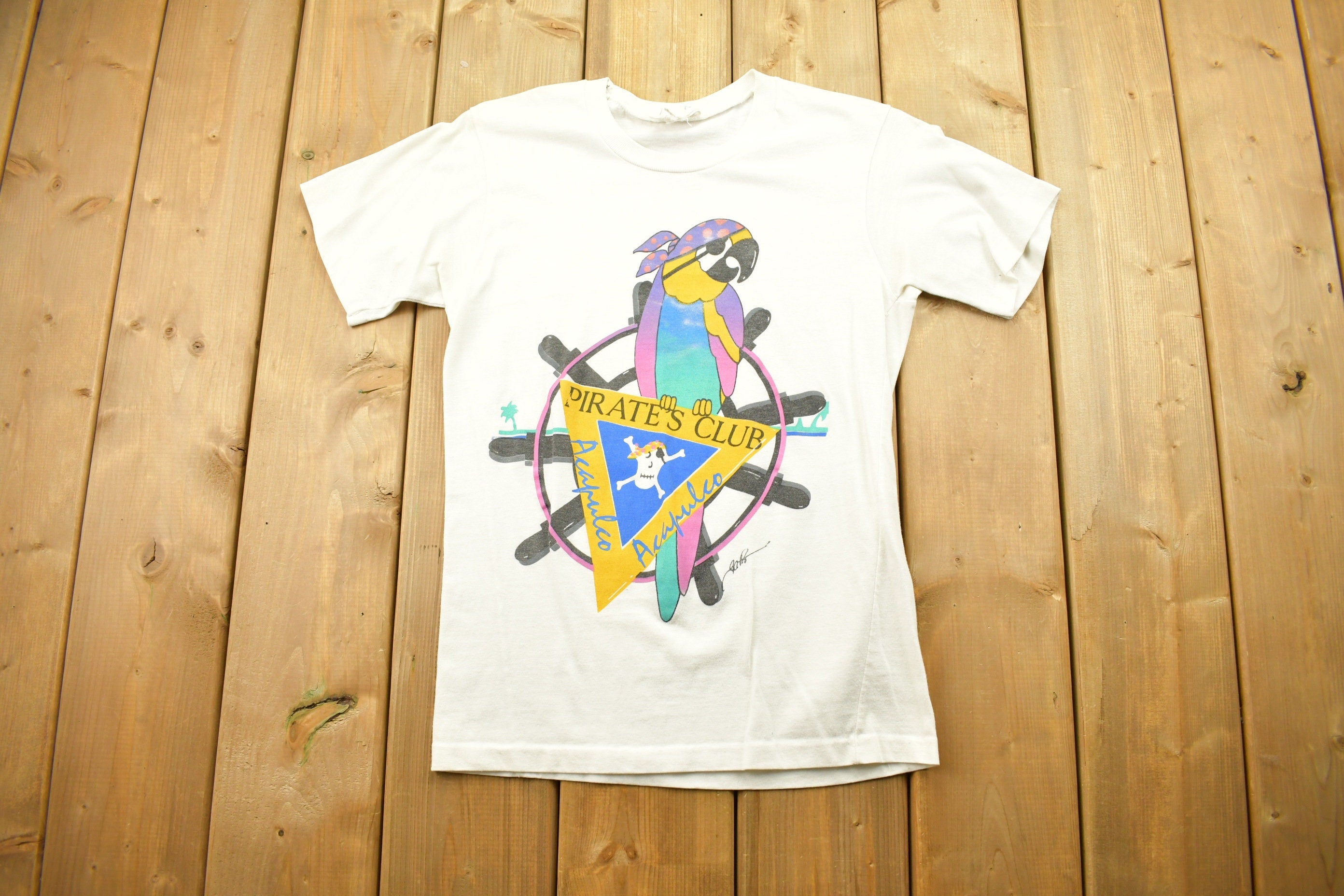 Vintage 1990s Acapulco Pirate's Club T-Shirt