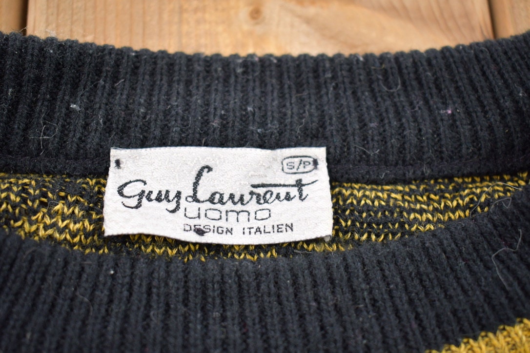 Vintage 1990s Uomo Guy Laurent Knitted Crewneck Sweater