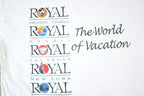 Vintage 1990s Royal Cruises The World Of Vacations Souvenir T-Shirt Mens L