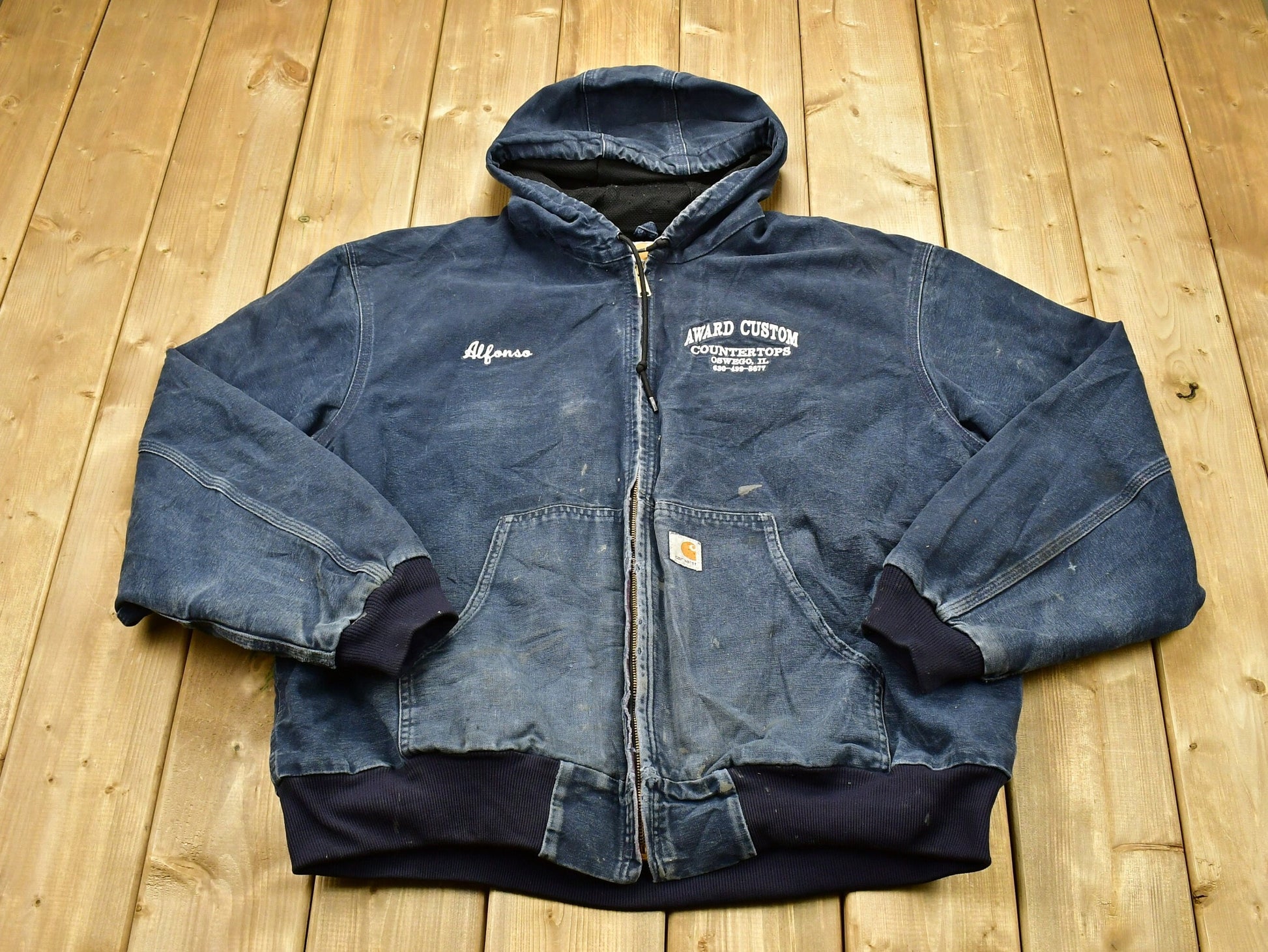 Vintage 90s Carhartt Embroidered Work Jacket /