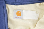 Vintage Distressed Carhartt Full Zip Thermal Lined Hoodie Sweatshirt