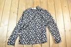 Vintage 1990s Adeline See Through Polka Dot Button Up Shirt Womens M