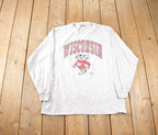 Vintage 1990s University Of Wisconsin Crewneck Made In USA Size L
