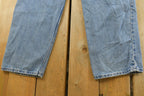 Vintage 1990s Levi Silver Tab Loose Wide Leg Denim Blue Jeans Men's 37 x 32 / 90s Silvertabs / Streetwear / Baggy Jeans / Made in USA
