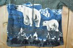 Vintage 1990s Polar Bear All Over Print Fleece Sweater