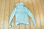 Women Vintage Vigoss Y2K Hooded T-Shirt / Vigoss Grunge Skull Print / Contrast Stitch / Internet Famous Clothing / Over Dyed / Y2K Bedazzled