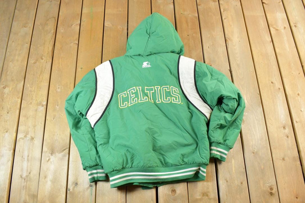 Vintage 1990s Starter Boston Celtics Full Zip NBA Basketball Jacket