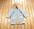 Vintage 1980s Inuvik Wool Jacket Polar Bear Vintage Wool Coat