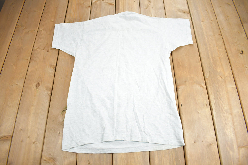 Vintage 1990s Fruit Of The Loom Blank Grey T Shirt