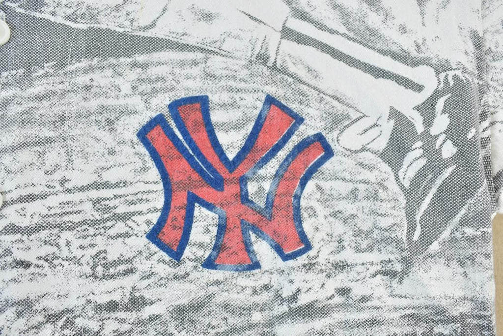 Vintage 1980s New York Yankees MLB AOP Graphic Print Jersey