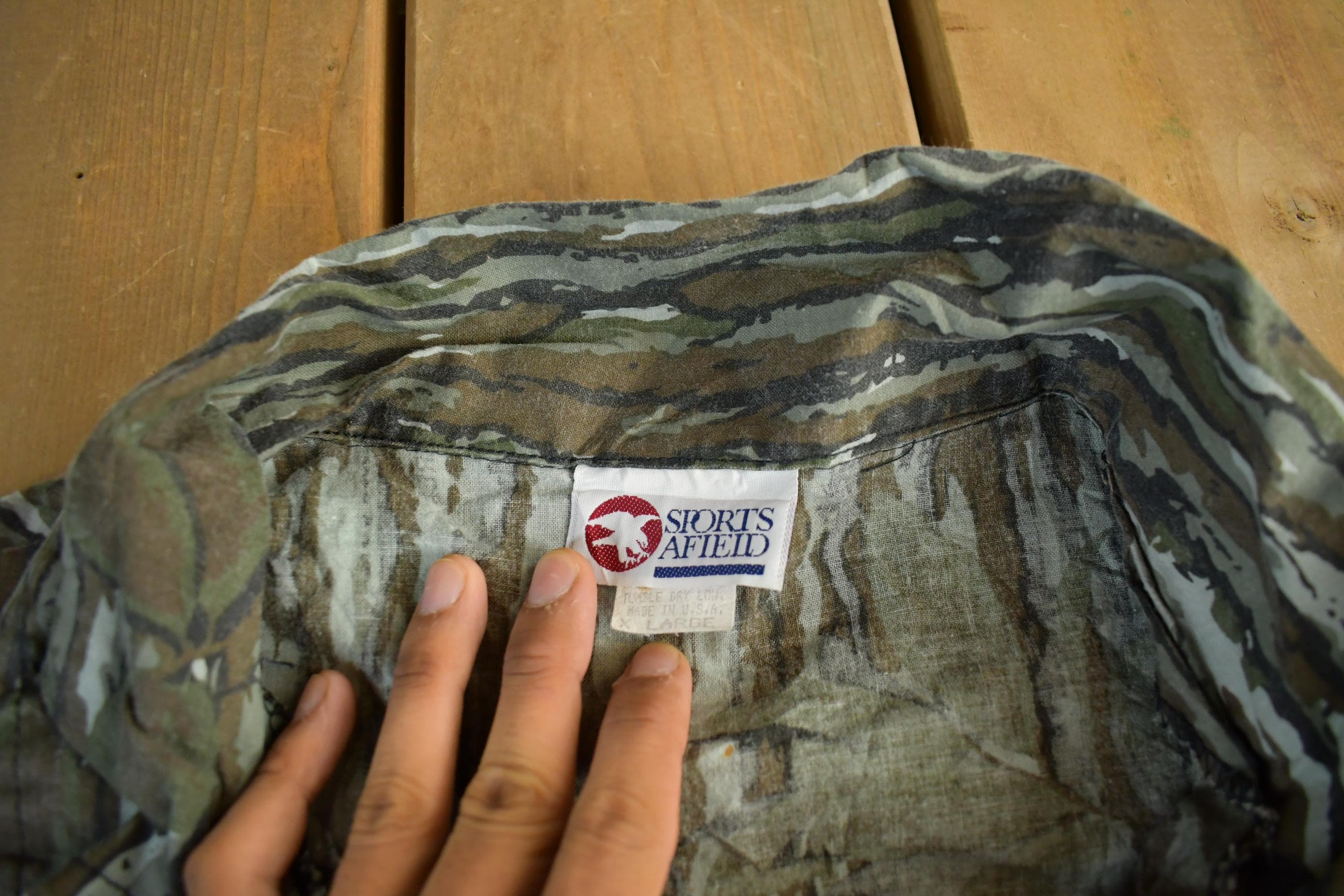 Vintage 1980s Sports Afield Camo Coveralls Men's XL 43 x 30