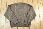 Vintage 1990s Atlantic Traders Knit Abstract Pattern Crewneck Sweater Mens XL