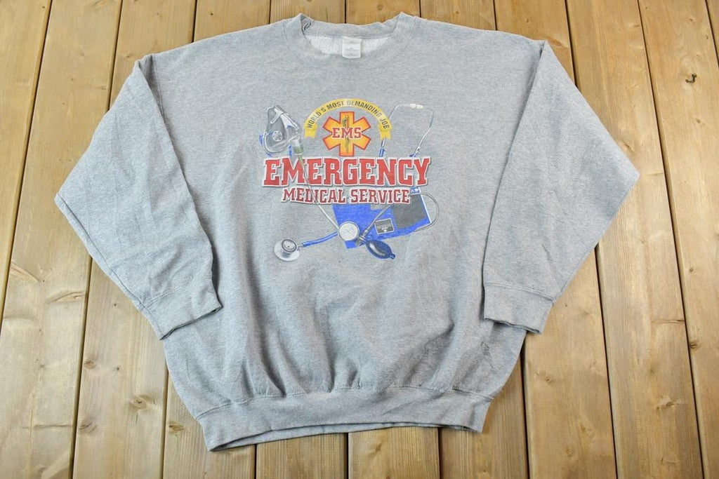 Vintage 1990s EMS Souvenir Crewneck Sweatshirt /