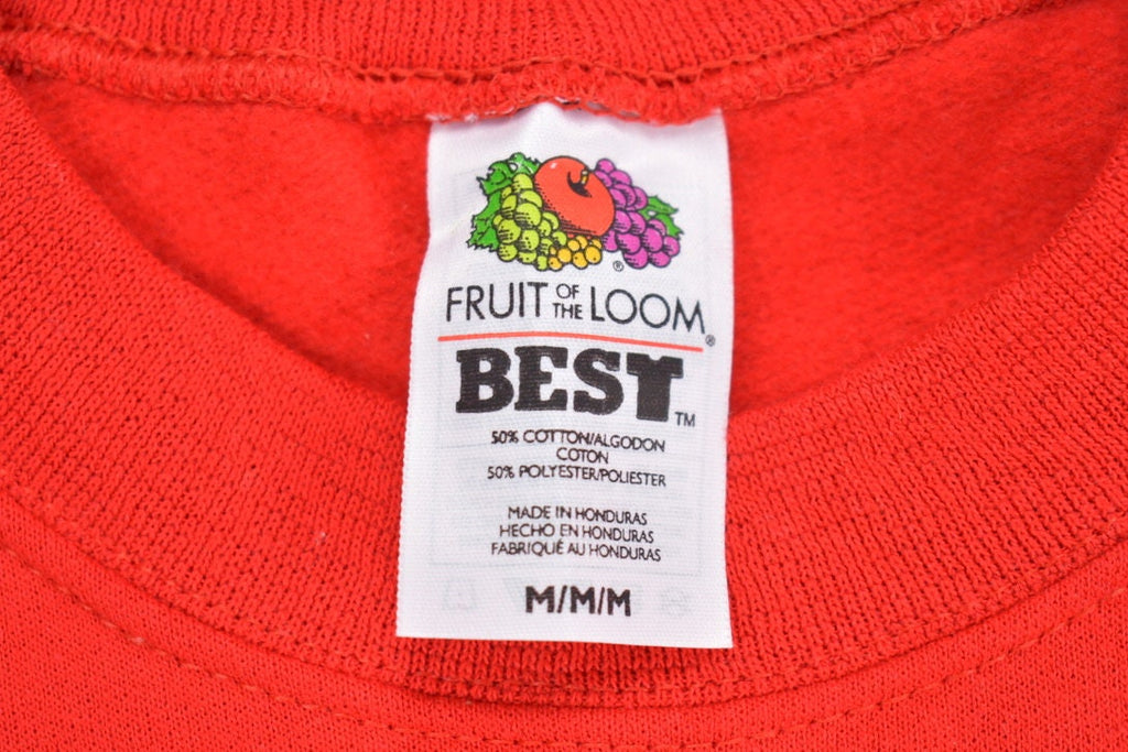 Vintage 1990s Blank Red Crewneck Sweatshirt