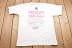 Vintage 1990s Absolute Vodka Daytona Beach Spring Break Souvenir T Shirt