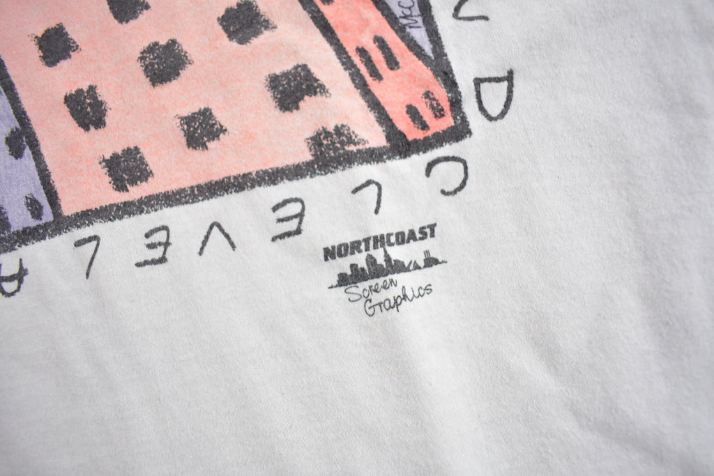 Vintage 1980s Cleveland Ohio Graphic Souvenir T Shirt