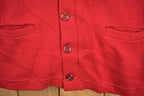 Vintage 1950s Collegiate Knit Cardigan Sweater