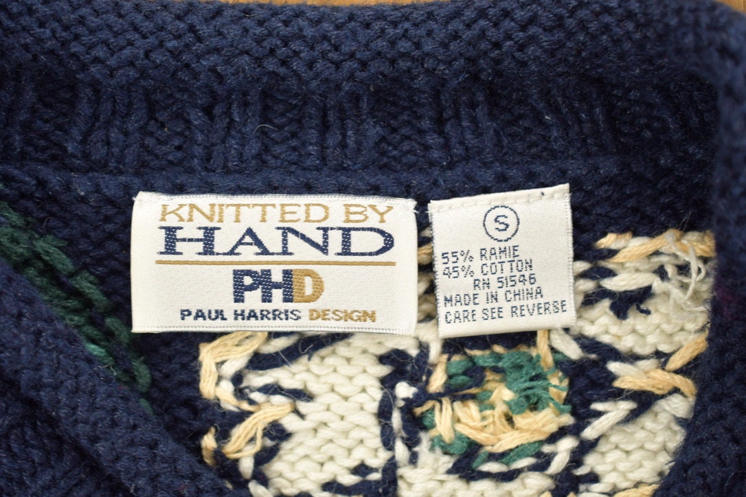 Vintage 1990s Paisley Graphic All Over Pattern Crewneck