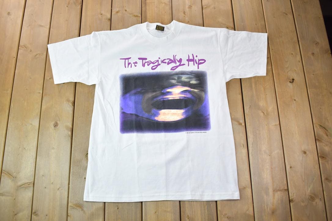 Vintage 1993 Deadstock The Tragically Hip Tour Short Sleeve Band Tee Size XL