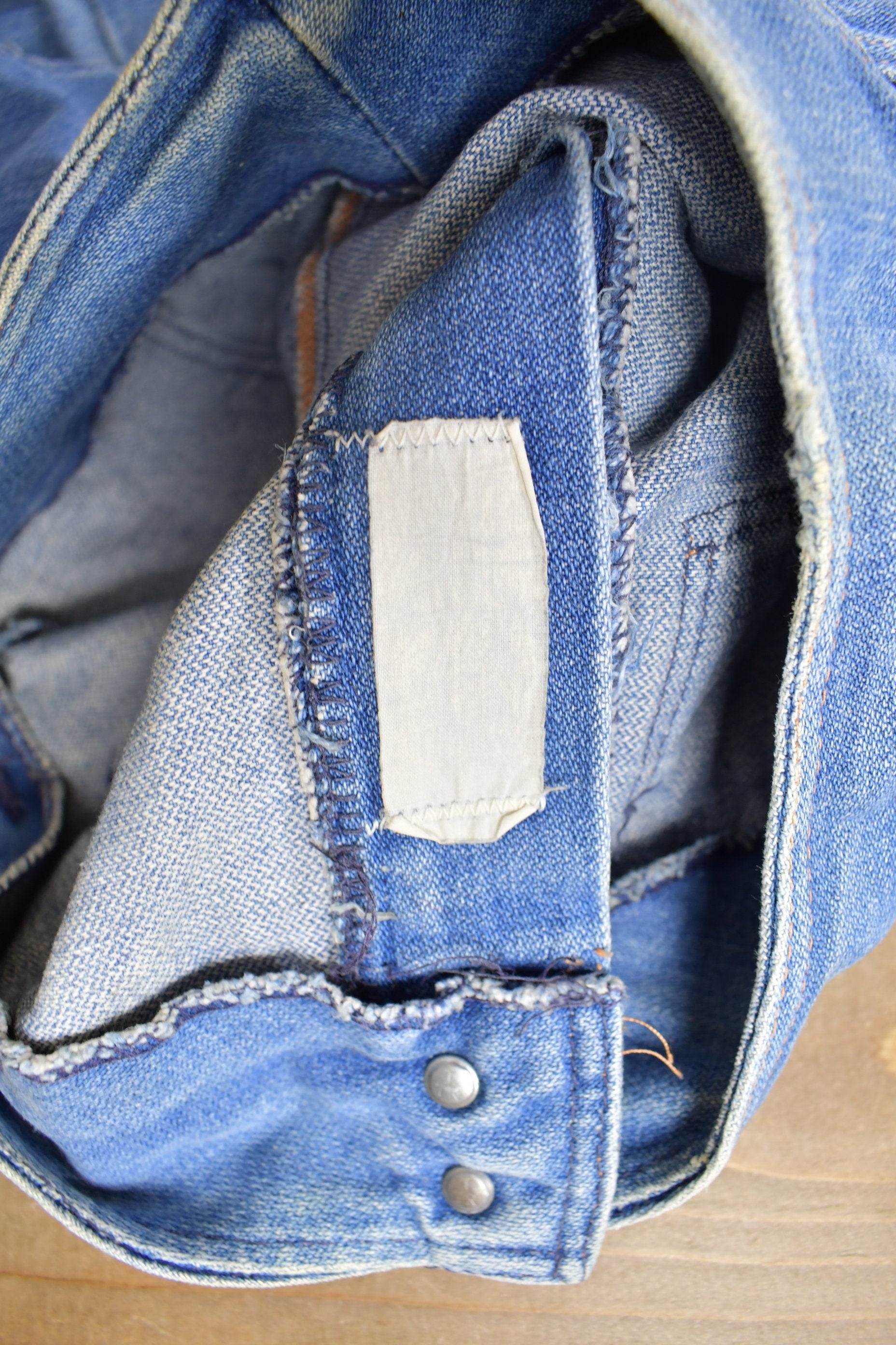 Vintage 1980s Baggy Flare Denim Jeans Size 22 x 30