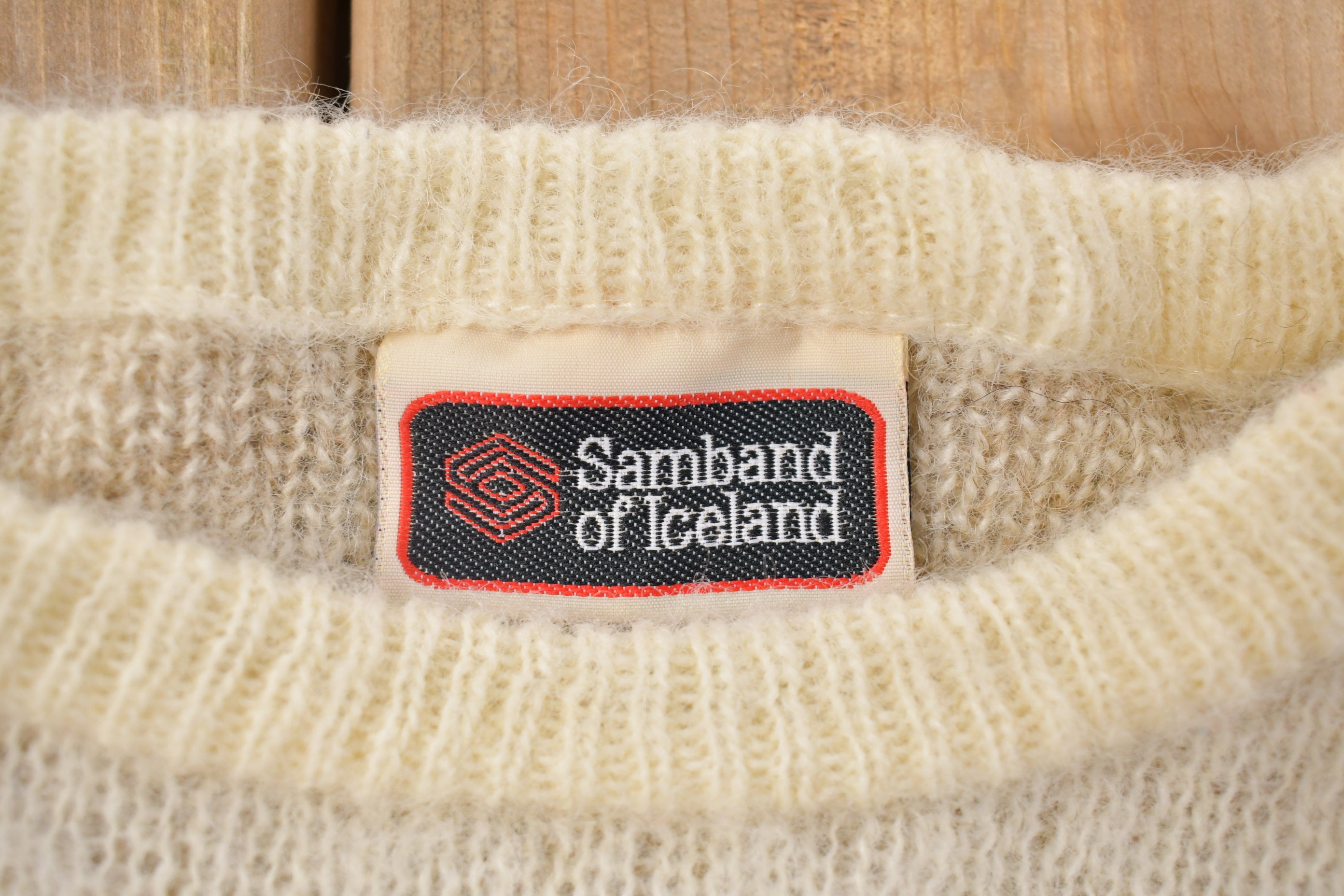 Vintage 1970s Knit Nordic Sweater Apres Ski