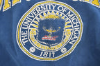 Vintage 1990s Distressed University Of Michigan Wolverines Collegiate Crewneck Sweatshirt Men's Large