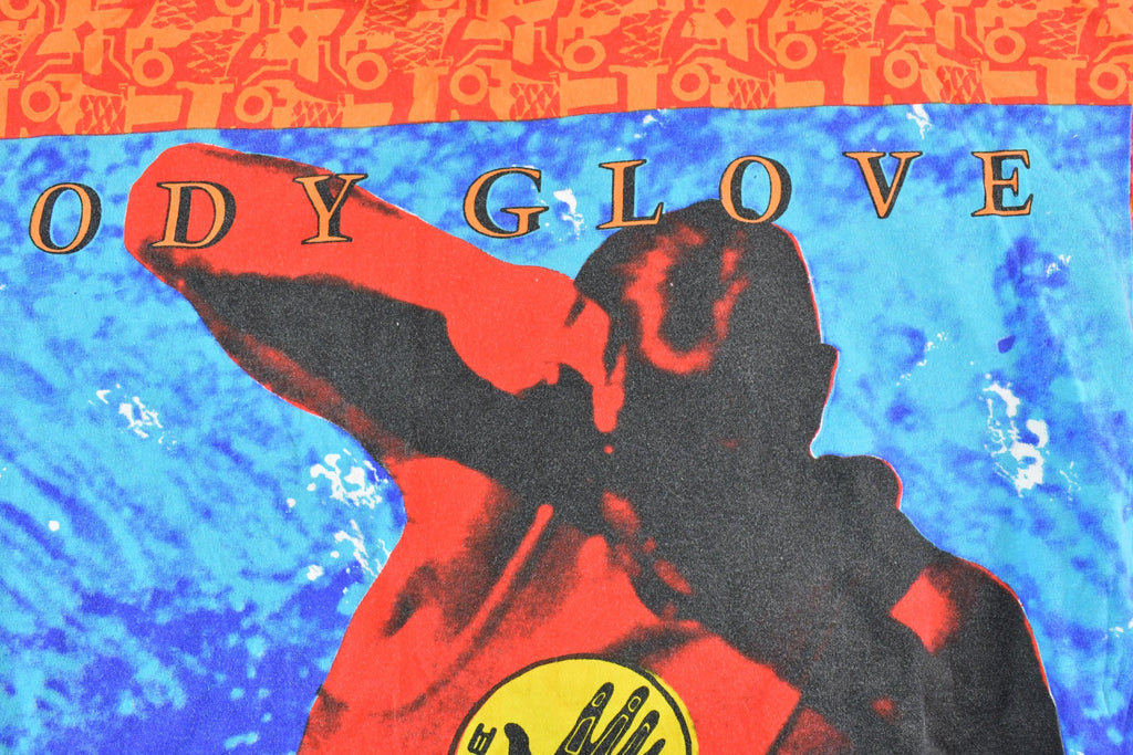 Vintage 1988 Body Glove All Over Print Neon Single Stitch Surfing T-Shirt