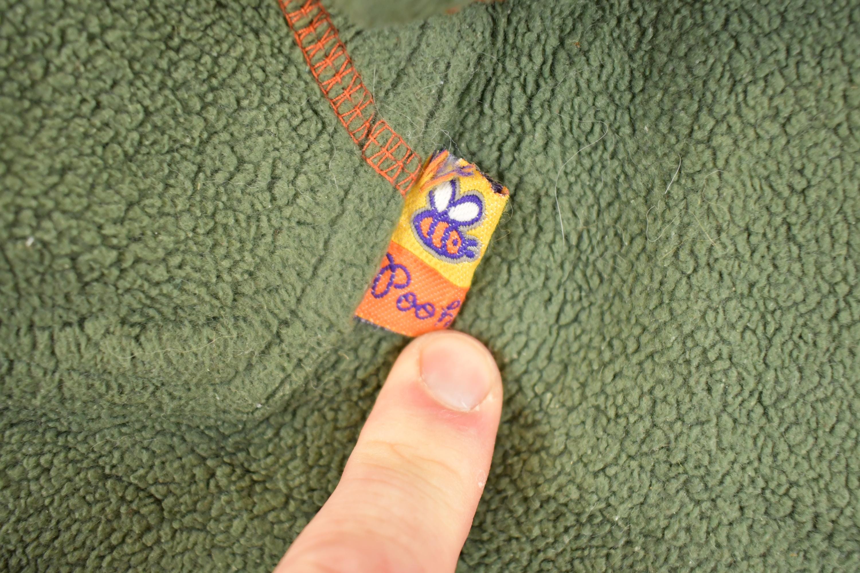 Vintage 1990s Disney Tigger Pooh Bear Fleece Hoodie Sweater Mens M