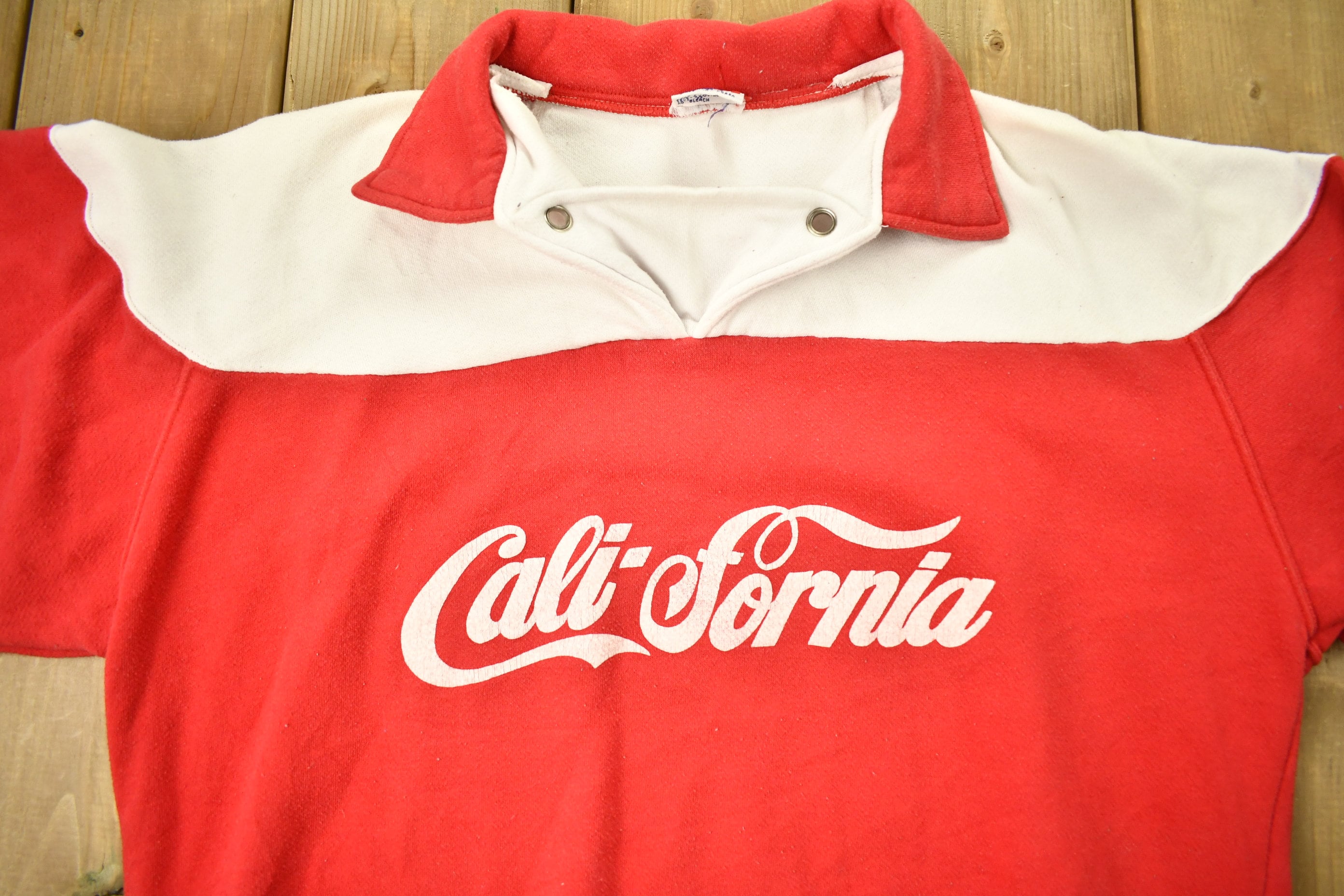 Vintage 1970s California Collared Raglan Sweatshirt