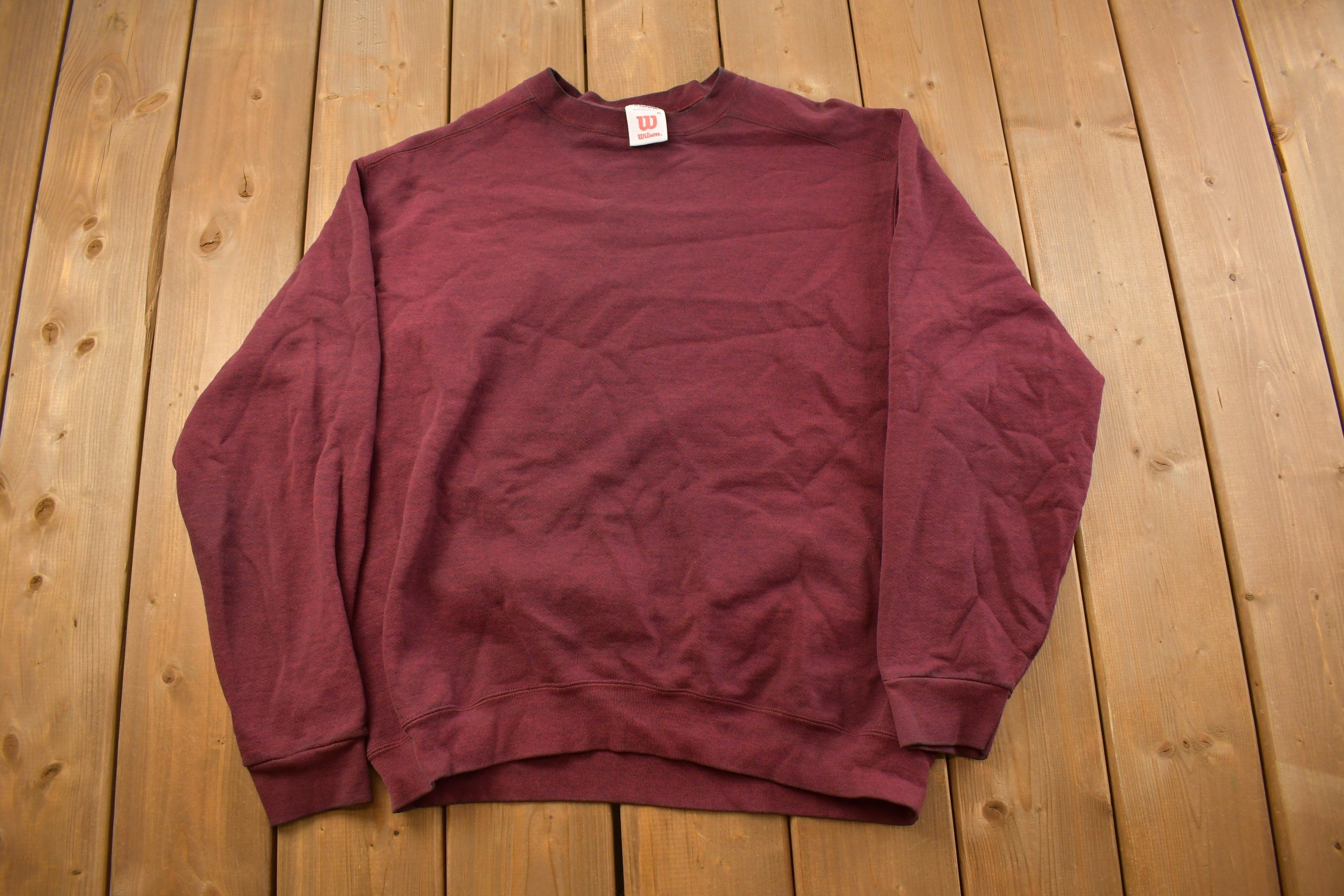 Vintage 1990s Blank Wilson Crewneck Sweatshirt