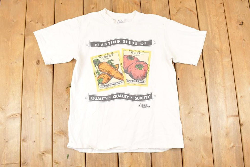 Vintage 1990s Carrot Seeds Souvenir Travel T-Shirt Men's M