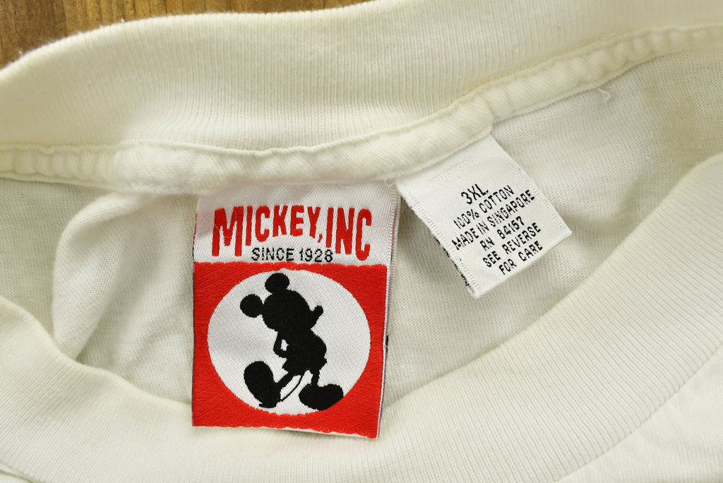 Vintage 90's Mickey Mouse Embroidered Cartoon T-Shirt
