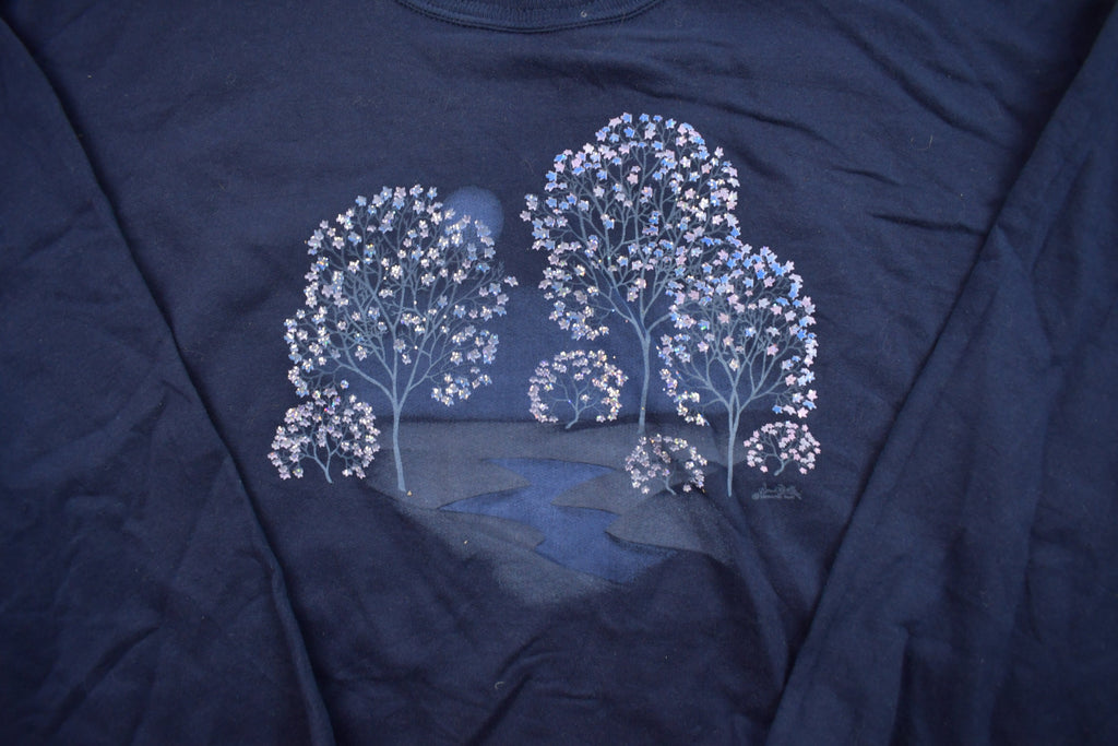 Vintage 1990s Morning Sun Tree Crewneck Sweatshirt