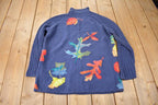 Vintage 1990s Susan Bristol Floral KnitSweater