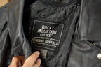 Vintage 1990s Rocky Mountain Hide Leather Motorcycle Jacket Women's S
