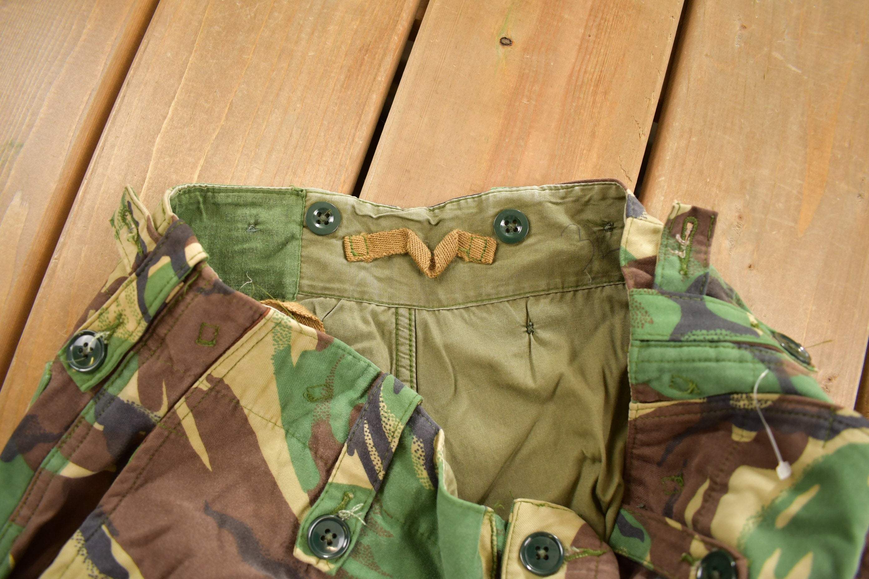 Vintage 1990s Woodland Camouflage Cargo Pants Size 28 - 32 x 28