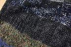 Vintage 1990s Modango Boxy Fit Mixed Knit Cardigan Sweater