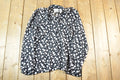 Vintage 1990s Adeline See Through Polka Dot Button Up Shirt Womens M