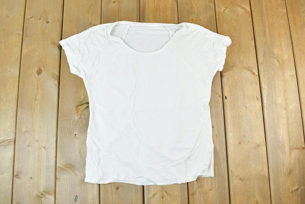 Women Vintage Vigoss Y2K Blank White T-Shirt Vigoss Grunge Skull Print /